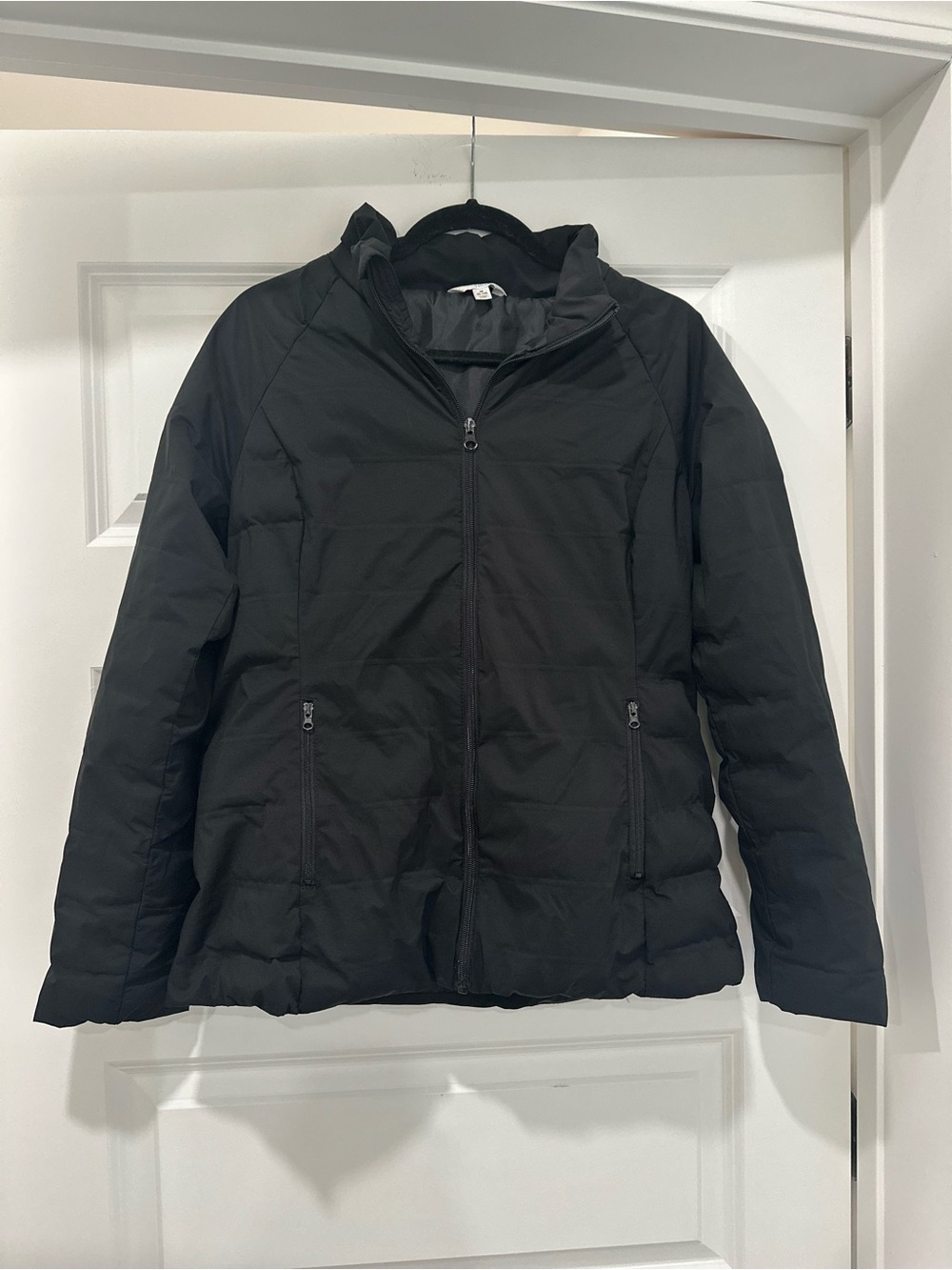 Time and Tru Black Quilted Puffer Jacket